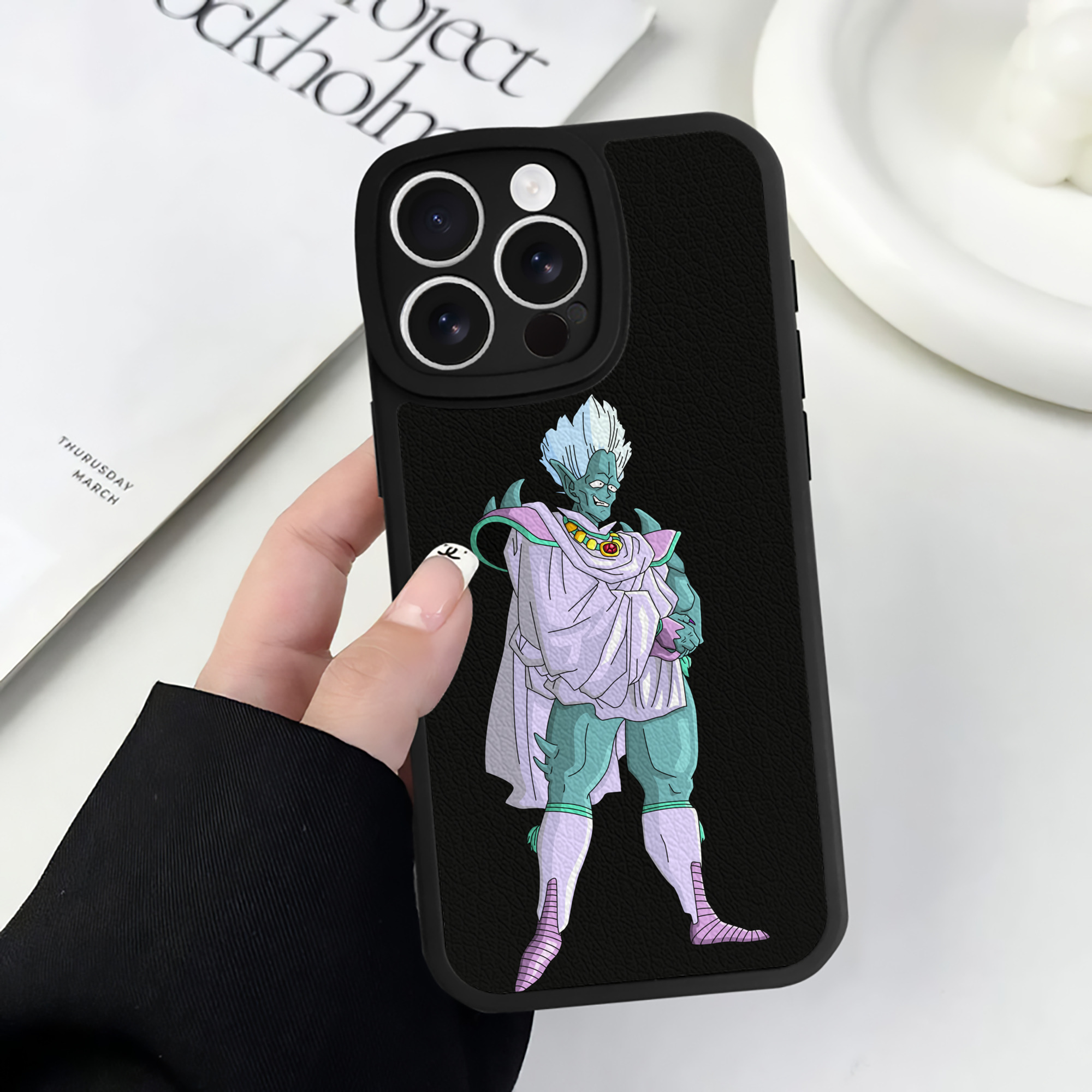 （画像用） ドラゴンボール DRAGON BALL 【iPhone 16シリーズ対応】シリコンスマホケース（レザー調） 材質：シリコン